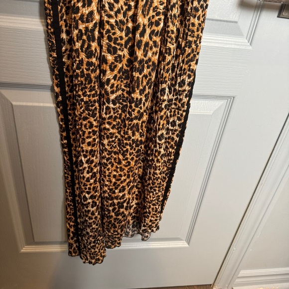 Nanushka Abir Slip Dress Asymmetric Hem in Ocelet Size L Maxi Cocktail Vacation - Picture 13 of 16